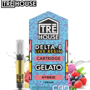 TRĒ House 1g Live Resin Delta 9 Blend Cartridge | Ice Cream Cake