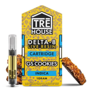 TRĒ House 1g Live Resin Delta 9 Cartridge | GS Cookies
