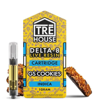 TRĒ House 1g Live Resin Delta 9 Cartridge | GS Cookies