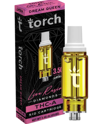 Torch 3.5g THC Live Resin Diamonds Cartridge