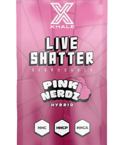 Xhale 1g HHC Live Shatter Cartridge | Pink Nerdz